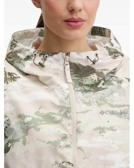 Columbia Natural Spire Valley Abstract-Print Hooded Jacket