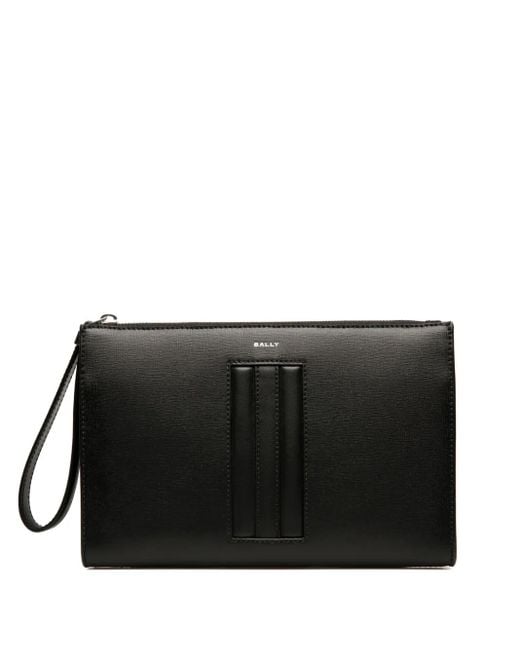 Bally Leren Clutch in het Black voor heren