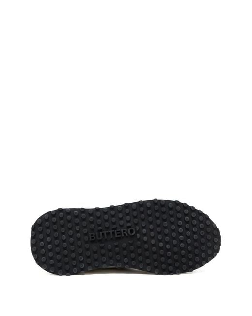 Buttero White Panelled Sneakers for men