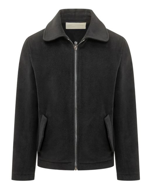 A PAPER KID Black Felted Jacket for men