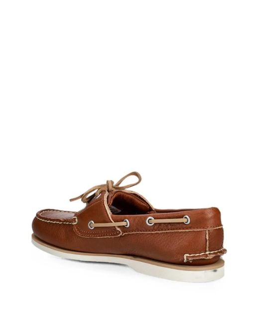 Timberland Brown Lake House Lace-Up Boat Shoes for men