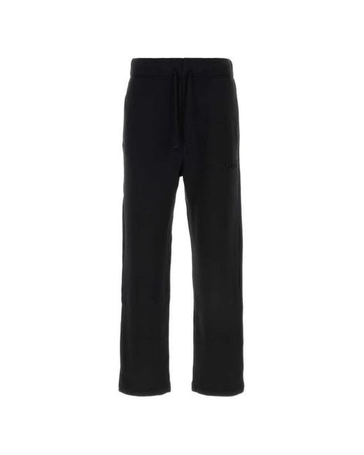 Autry Black Logo-Detail Track Pants for men