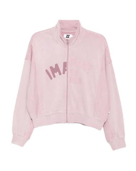Izzue Sweater Met Vlakken in het Pink