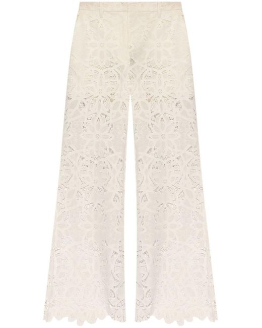 Munthe Natural Eileen Lace Trousers