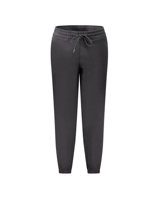 Napapijri Gray Logo-Patch Track Pants