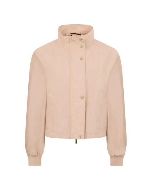 Moorer Natural High-Neck Jacket