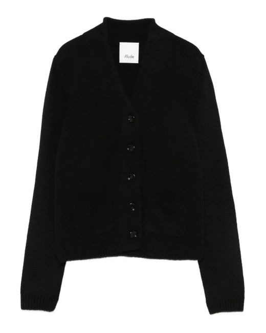 Allude Vest Met Zak Met Knopen in het Black