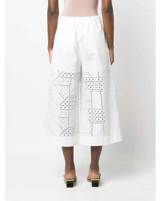 Culottes Bordados MSGM de color White
