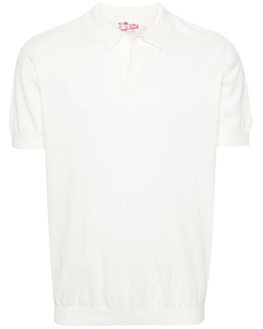 Mc2 Saint Barth White Sloan Cotton Polo Shirt for men