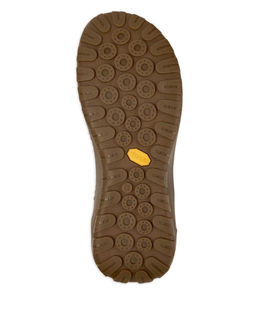 Camper Brown Peu Serra Ribbed-Collar Leather Sneakers for men