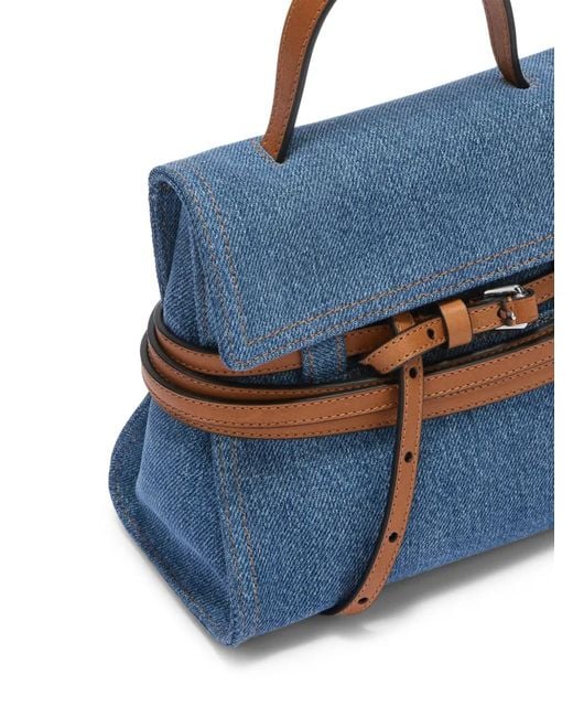 Moschino Blue Tie Me Small Clutch