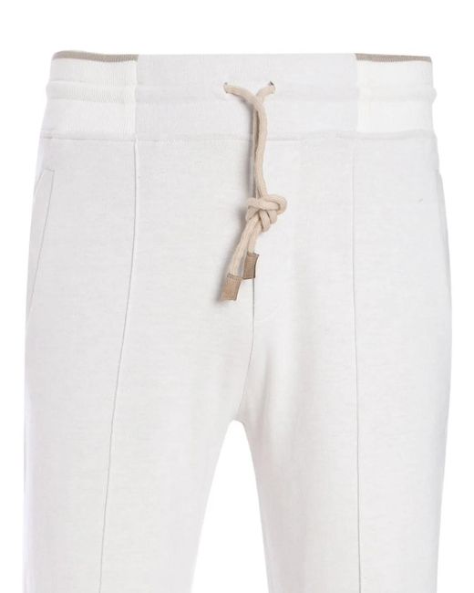 Pantalones De Chándal Con Cordones Gran Sasso de hombre de color White