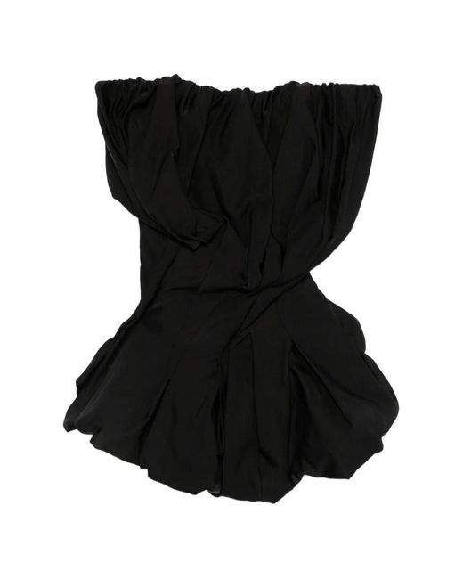 Magda Butrym Black Pleated Blouse