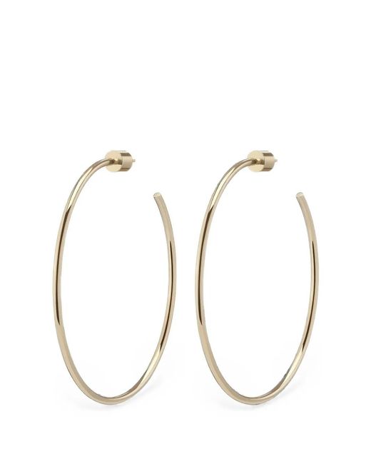 Jennifer Fisher Metallic Thread Hoop Earrings