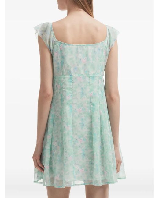 B+ AB Mini-Jurk Met Bloemenprint in het Blue