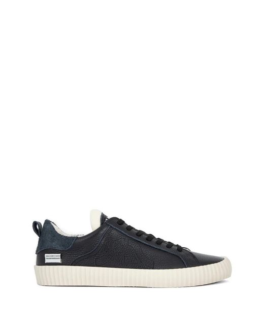 Springa Blue Wavy Ridged-Sole Sneakers for men