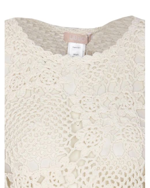 Liu Jo White Knitted Top