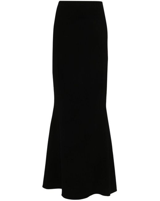 Styland Black Straight Long Skirt
