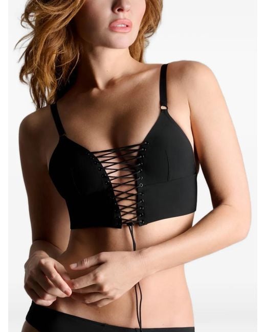 Maison Close Black Nuit Infinie Bustier Triangle Bra