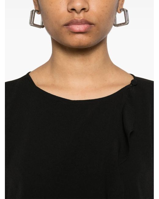 Emporio Armani ラップブラウス Black