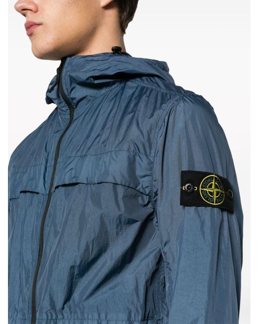 Stone Island Blue Compass-badge Lightweight Jacket for men