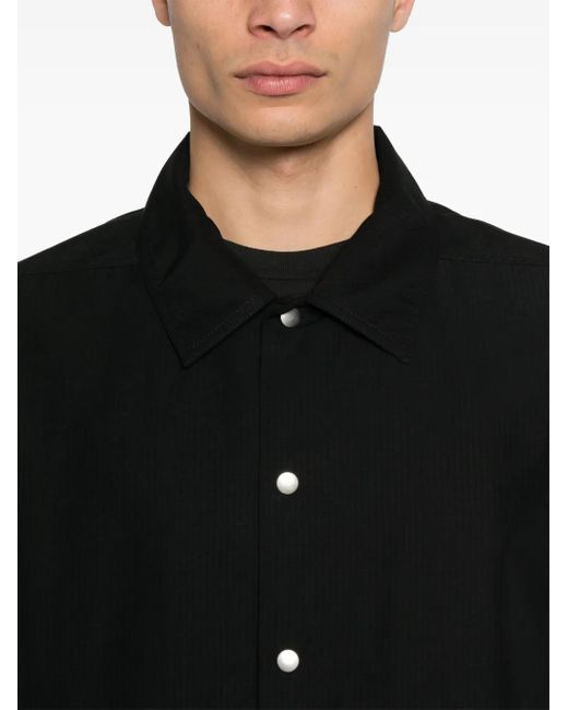 Rick Owens Ripstop Shirtjack in het Black voor heren