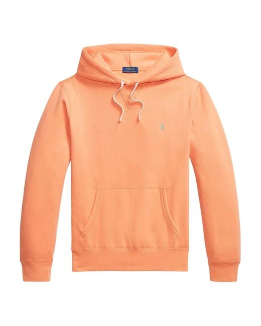 Polo Ralph Lauren Orange Long-Sleeved Hoodie for men