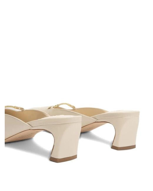 Mules Leda di By Far in Natural