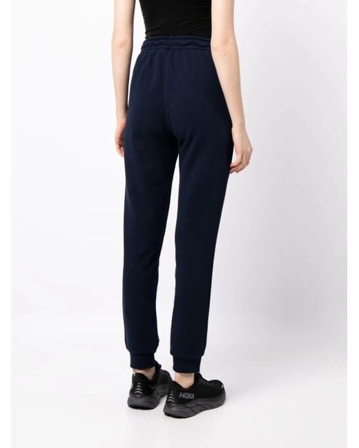 Lacoste Blue High-Waist Cotton Track Pant