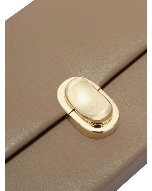 Furla Metallic Small Eclisse Top-Handle Tote Bag