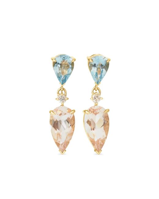 Yi Collection Metallic 18K Multi-Stone Earrings