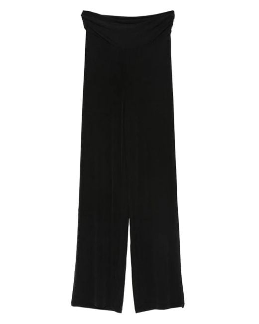 AYA MUSE Black Ruched Trousers