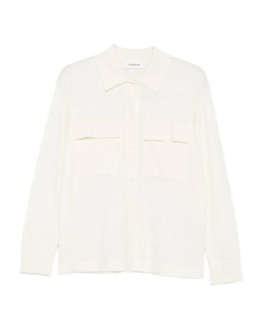 P.A.R.O.S.H. ボタンポケット シャツ White