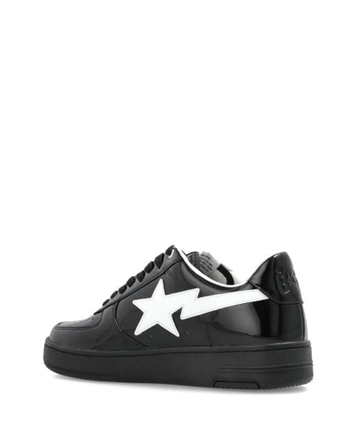 A Bathing Ape STA #2 Sneakers aus Lackleder in Black für Herren