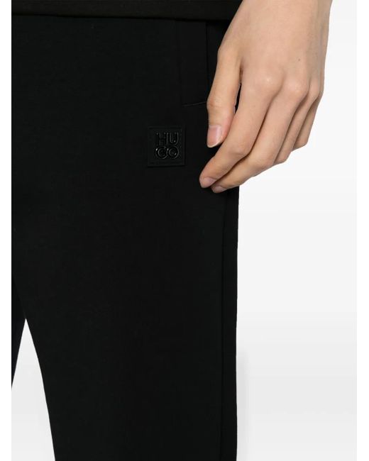 HUGO Boss Black Thick Cotton Drawstring Waist Joggers Pants for men
