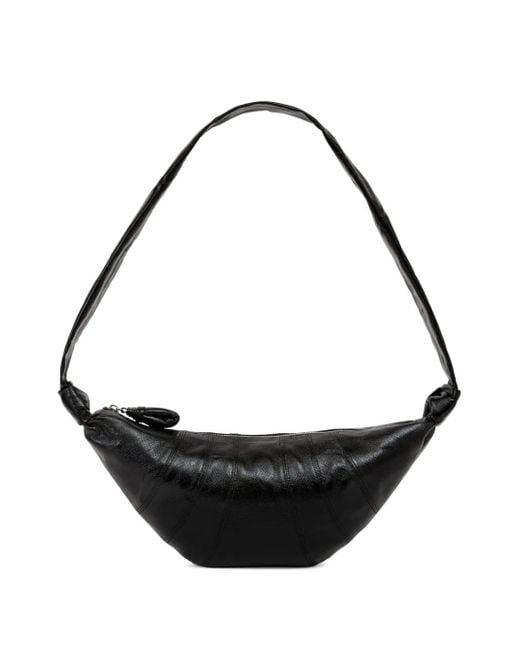 Lemaire Black Mittelgroße Croissant Schultertasche