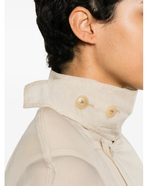 Rick Owens White Maria Trench Coat