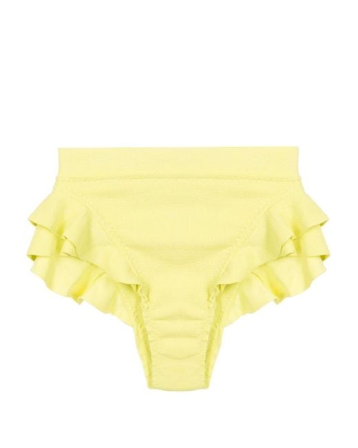 Clube Bossa Yellow Turbe Ruffled Bikini Bottom