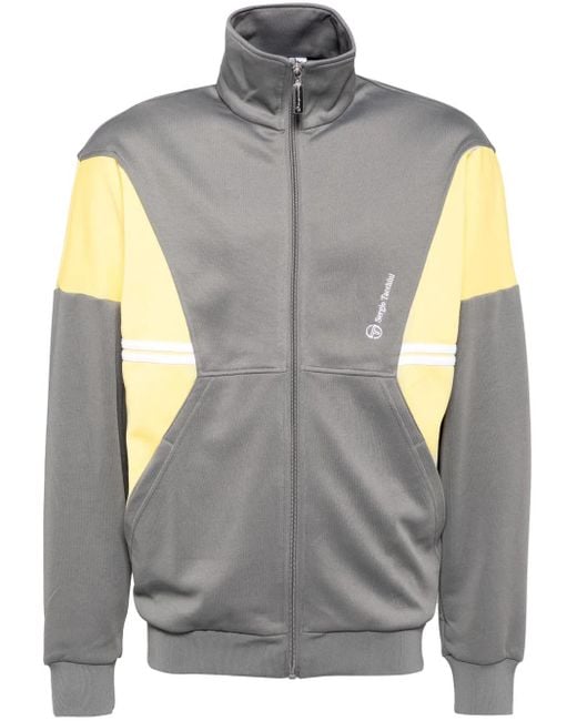 Sergio Tacchini Gray Embroidered Track Jacket for men