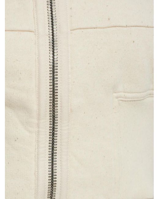 Rick Owens Natural Jersey Cropped Jacket