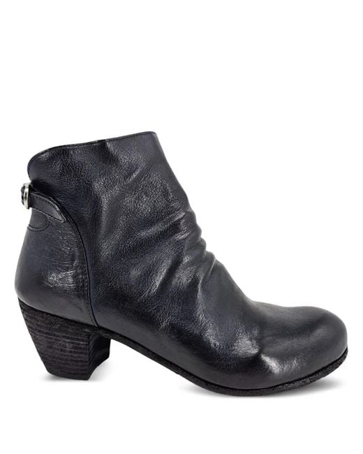 Officine Creative Black Chabrol 002 Leather Ankle Boots