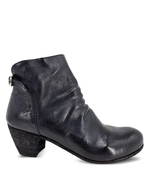 Officine Creative Chabrol 002 レザーアンクルブーツ Black