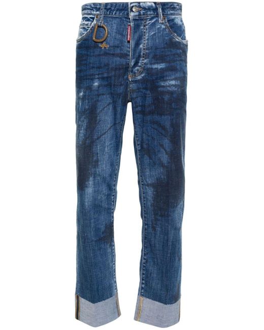 DSquared² Blue Boston Straight-leg Jeans