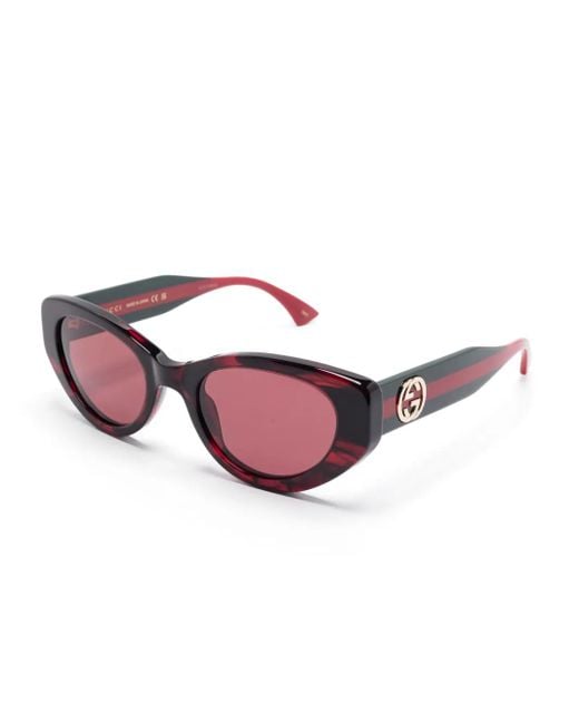 Gucci Pink Cat-Eye-Frame Sunglasses