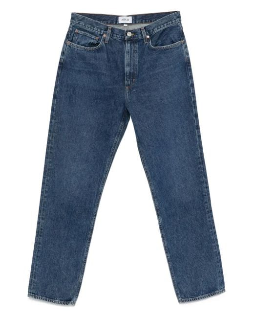 Agolde Blue Cotton Straight-Leg Jeans for men