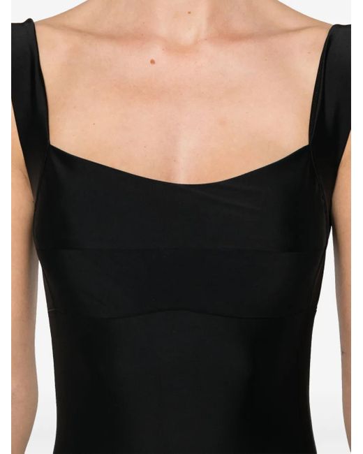 Atu Body Couture Black Body Mit Eckigem Ausschnitt