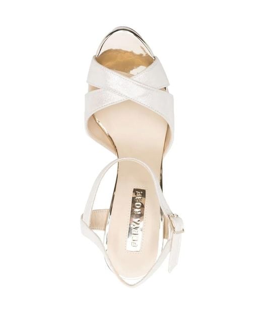 freya rose White Bonnie Suede Sandals