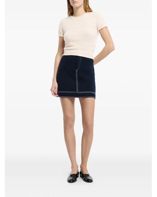 Barrie White Striped Top