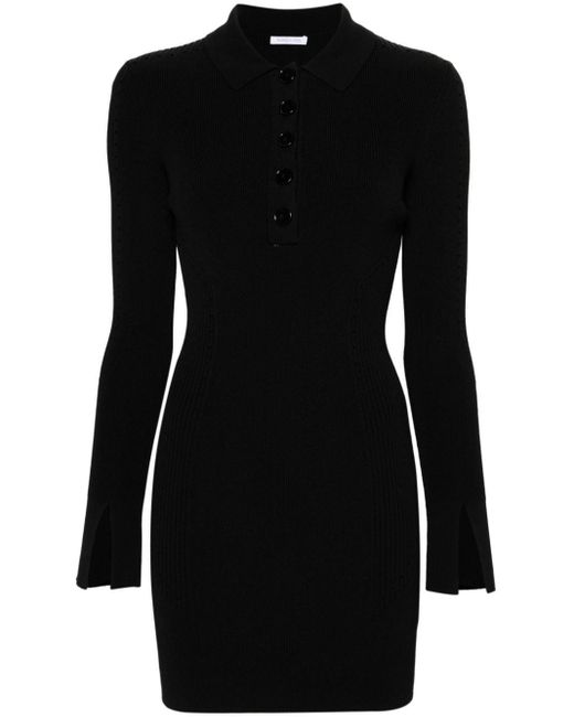 Patrizia Pepe Gebreide Mini-jurk in het Black