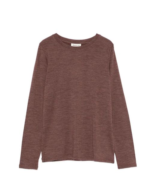 MAISON 123 Brown Long-Sleeve T-Shirt